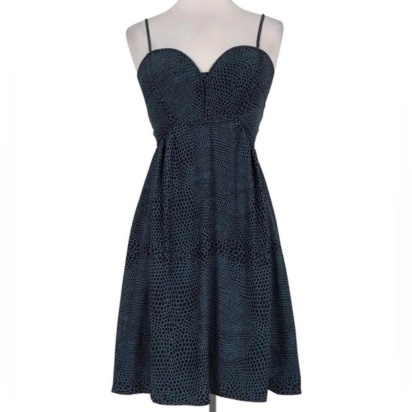 Parker Sweetheart Neckline Silk Fit & Flare Dress Size S - Picture 1 of 12